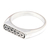 Men's sterling silver band ring, 'Gallant Hopes' - Men's Sterling Silver Band Ring with Geometric Details