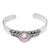 Cultured pearl cuff bracelet, 'Pink Moonlight' - Traditional Pink Cultured Pearl Cuff Bracelet from Bali