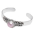 Cultured pearl cuff bracelet, 'Pink Moonlight' - Traditional Pink Cultured Pearl Cuff Bracelet from Bali