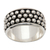 Men's sterling silver band ring, 'Hero's Dots' - Men's Polka-Dot Patterned Sterling Silver Band Ring thumbail