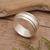 Men's sterling silver spinner ring, 'Gallant Me' - Men's Polished Sterling Silver Spinner Ring Made in Bali (image 2) thumbail
