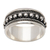 Men's sterling silver spinner ring, 'Memory Beads' - Dot-Patterned Classic Sterling Silver Spinner Ring from Bali
