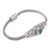 Blue topaz pendant bracelet, 'Open Your Eyes' - Traditional Faceted Five-Carat Blue Topaz Pendant Bracelet (image 2d) thumbail