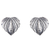 Sterling silver button earrings, 'Charcoal Heart' - Oxidized Sterling Silver Heart-Themed Button Earrings
