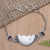 Curated gift set, 'Snowy Owl' - Silver and Garnet Owl Necklace & Bracelet Curated Gift Box (image 2b) thumbail