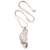 Curated gift set, 'Snowy Owl' - Silver and Garnet Owl Necklace & Bracelet Curated Gift Box (image 2e) thumbail