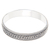 Sterling silver bangle bracelet, 'Braid Shake' - Traditional Braided Sterling Silver Bangle Bracelet from Bal thumbail