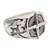 Men's sterling silver signet ring, 'Guide' - Men's Nautical-Themed Compass Sterling Silver Signet Ring