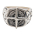 Men's sterling silver signet ring, 'Guide' - Men's Nautical-Themed Compass Sterling Silver Signet Ring