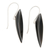 Sterling silver drop earrings, 'Mystery Petals' - Polished Petal-Shaped Sterling Silver Drop Earrings (image 2c) thumbail