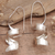 Sterling silver drop earrings, 'Divine Curls' - High Polished Curled Sterling Silver Drop Earrings from Bali