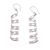 Sterling silver dangle earrings, 'Flowing Goddess' - High Polished Serpentine Sterling Silver Dangle Earrings