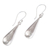 Sterling silver dangle earrings, 'Blessed Girl' - High-Polished Drop-Shaped Sterling Silver Dangle Earrings