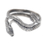 Sterling silver band ring, 'Regal Serpent' - Traditional Snake-Shaped Sterling Silver Band Ring from Bali