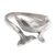 Sterling silver wrap ring, 'The Guide of the Depths' - Dolphin-Shaped Sterling Silver Wrap Ring Made in Bali (image 2b) thumbail