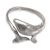 Sterling silver wrap ring, 'The Guide of the Depths' - Dolphin-Shaped Sterling Silver Wrap Ring Made in Bali (image 2c) thumbail