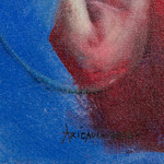 'Fleur' - Artistic Nude Acrylic and Oil Painting in Intense Hues