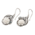 Blue topaz dangle earrings, 'Loyal Spring' - Floral and Leafy Sterling Silver Blue Topaz Dangle Earrings (image 2b) thumbail