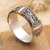 Gold-accented band ring, 'Precious Wish' - Sterling Silver Band Ring with 18k Gold Accents from Bali (image 2) thumbail