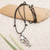 Halskette mit Anhänger aus Sterlingsilber - Verstellbare Halskette mit Anhänger aus Sterlingsilber mit Fischmotiv