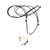 Halskette mit Anhänger aus Sterlingsilber - Verstellbare Halskette mit Anhänger aus Sterlingsilber in Strahlenform