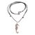 Collar colgante de plata esterlina - Collar con colgante de caballito de mar ajustable en plata de primera ley
