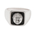 Sterling silver signet ring, 'Tranquil Sage' - Buddha-Inspired Sterling Silver Signet Ring from Bali