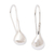 Sterling silver drop earrings, 'Earth of Eternity' - High Polished Sterling Silver Drop Earrings from Bali