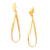 Vergoldete Ohrhänger – Hochglanzpolierte, 18 Karat vergoldete Ohrhänger aus Bali