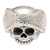 Men's sterling silver cocktail ring, 'Skull Icon' - Men's Sterling Silver Skull Cocktail Ring from Bali