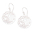 Sterling silver dangle earrings, 'Radiant Day' - Polished Round Floral Sterling Silver Dangle Earrings