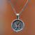 Collar colgante de plata esterlina - Collar de plata de ley con colgante del signo del zodíaco Acuario