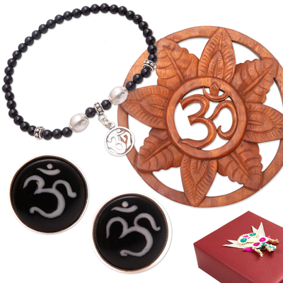 Set de regalo seleccionado - Set de regalo tradicional curado con temática Om Mantra de Bali