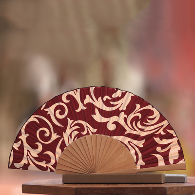 Set de regalo seleccionado - Set de regalo curado con temática de batik rojo, frondoso y floral, de Bali