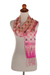 Curated gift set, 'Pretty in Pink' - Curated Gift Set with Pink Bracelet Silk Scarf and Hobo Bag