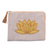 Curated gift set, 'Godly Lotus' - Handcrafted Gold-Accented Lotus-Themed Curated Gift Set