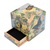 Wood jewelry box, 'Tropical Forest' - Butterfly Leaf & Floral-Themed Hand-Painted Wood Jewelry Box (image 2f) thumbail