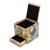 Wood jewelry box, 'Tropical Forest' - Butterfly Leaf & Floral-Themed Hand-Painted Wood Jewelry Box (image 2h) thumbail