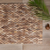 Estera de madera de teca - Alfombra moderna hecha a mano de madera de teca marrón natural de Bali