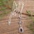 Garnet pendant necklace, 'Red Summer' - Sterling Silver Garnet Pendant Necklace with Leaf Motifs