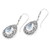 Blue topaz dangle earrings, 'Regal Paradise in Blue' - Traditional Two-Carat Faceted Blue Topaz Dangle Earrings