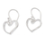 Sterling silver dangle earrings, 'Shiny Love' - Polished Heart-Shaped Sterling Silver Dangle Earrings