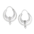 Sterling silver hoop earrings, 'Beautified Auras' - Polished Traditional Sterling Silver Hoop Earrings from Bali