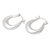 Sterling silver hoop earrings, 'Superb Auras' - High-Polished Sterling Silver Hoop Earrings from Bali