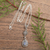 Rainbow moonstone pendant necklace, 'Harmonious Summer' - Leafy Sterling Silver Rainbow Moonstone Pendant Necklace