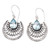 Blue topaz dangle earrings, 'Splendor of the Loyal' - Traditional Balinese Two-Carat Blue Topaz Dangle Earrings