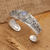 Rainbow moonstone cuff bracelet, 'Swirly Moon' - Classic Natural Rainbow Moonstone Cuff Bracelet