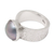 Cultured pearl single stone ring, 'Ocean's Truth' - Hammered Blue Cultured Pearl Single Stone Ring from Bali (image 2c) thumbail
