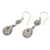 Citrine dangle earrings, 'Joyous Summer' - Sterling Silver Citrine Dangle Earrings with Leaf Motifs