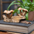 Wood sculpture, 'Mushroom Realm' - Handcrafted Jempinis and Benalu Wood Mushroom Sculpture (image 2) thumbail